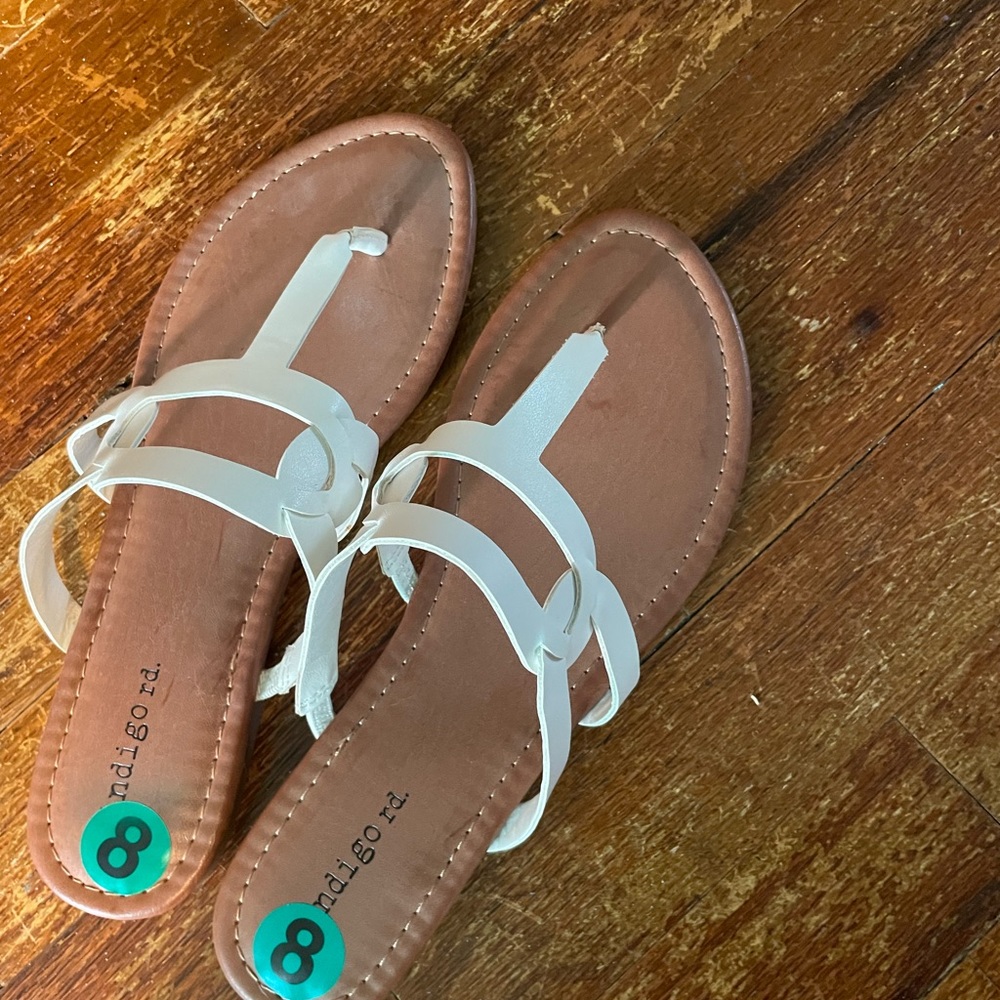 White sandals